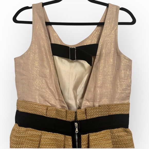 DOLCE & GABBANA Vintage Gold Metallic Dress, Size 44 IT (8 US) - Picture 11 of 16